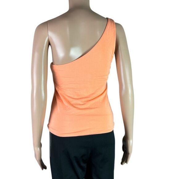 J. Crew One Shoulder Knit Orange Tank Top - Picture 2 of 6